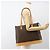 Céline Borsa tote in tela Macadam CELINE in pelle PVC marrone oro Auth ka2928 D'oro - vista 21