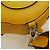 FENDI Custodia per Racchetta da Ping Pong Borsa a Spalla Pelle Gialla Argento Auth 166245SM Giallo - vista 12