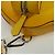 FENDI Custodia per Racchetta da Ping Pong Borsa a Spalla Pelle Gialla Argento Auth 166245SM Giallo - vista 13