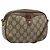 Gucci Borsa GG Supreme Web Sherry Line in PVC beige e oro 89 02 066 Auth ka2912 D'oro