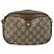 Gucci Borsa GG Supreme Web Sherry Line in PVC beige e oro 89 02 066 Auth ka2912 D'oro - vista 2