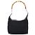 Borsa a mano in nylon nero e argento Gucci Bamboo Auth hk3536 - vista 2