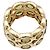 Autre Marque Gelbgold-Bandring mit Peridoten. - Ansicht 5