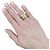Autre Marque Gelbgold-Bandring mit Peridoten. - Ansicht 7