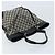 Borsa Tote GG Canvas Gucci Nera Oro 272377 Auth ka2892 Nero D'oro - vista 6