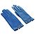 Hermès HERMES Medor Handschuhe Leder 6 1/2 Blau Auth ARZ096V