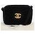 Borsa a Spalla CHANEL Velluto Nero Oro CC Auth ARZ008SAV D'oro - vista 24