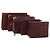 Borsa a mano in pelle Must Line di CARTIER 5 pezzi Bordeaux Oro Auth mr2109 D'oro Bordò