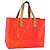 LOUIS VUITTON Borsa Reade PM Monogram Vernis Fluo Rosa Arancio M91903 Auth 173366A Arancione