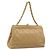 CHANEL Borsa a Spalla Matelassé in Pelle di Agnello Beige Oro CC Auth 171543 D'oro