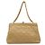 CHANEL Borsa a Spalla Matelassé in Pelle di Agnello Beige Oro CC Auth 171543 D'oro - vista 3