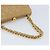 CHANEL Borsa a Spalla Matelassé in Pelle di Agnello Beige Oro CC Auth 171543 D'oro - vista 7