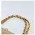 CHANEL Borsa a Spalla Matelassé in Pelle di Agnello Beige Oro CC Auth 171543 D'oro - vista 8