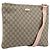Borsa a Spalla GG Supreme in PVC Beige Argento di GUCCI 201446 Auth ki6557