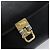 Borsa a spalla CÉLINE Carrozza in pelle nera e oro Auth ka2957 Nero D'oro - vista 14