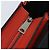 Céline Bolso Trapeze de cuero 2 en 1 rojo plata Auth BA11130 Roja - vista 19