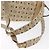 MCM Logogram Vicetos Backpack PVC Leather Beige Gold Silver Auth BA11136 Silvery Golden - view 10