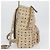 MCM Logogram Vicetos Backpack PVC Leather Beige Gold Silver Auth BA11136 Silvery Golden - view 6