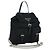 PRADA Borsa a Spalla con Catena Nylon Nero Argento Auth 171449M