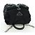 PRADA Borsa a Spalla con Catena Nylon Nero Argento Auth 171449M - vista 6