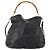 Borsa a Spalla Gucci Bamboo in Pelle 2way Nera Oro 001 1577 2615 Auth 169863 Nero D'oro - vista 2