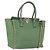 VALENTINO Borsa Rock Studs in pelle 2 in 1 verde oro Auth BA11265 D'oro