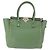 VALENTINO Borsa Rock Studs in pelle 2 in 1 verde oro Auth BA11265 D'oro - vista 13