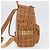 MCM Vicetos Zaino Logogram in pelle PVC marrone oro Auth BA11051 D'oro - vista 5