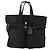 PRADA Funda para prendas de nylon negro plateado Auth bs33522 Plata - vista 2