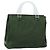 PRADA Borsa a mano in nylon khaki argento autentica 166225 Cachi