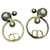 Orecchini Dior Tribal con perle e logo CD Bianco D'oro  - vista 1