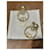 Orecchini Dior Tribal con perle e logo CD Bianco D'oro  - vista 2