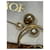 Orecchini Dior Tribal con perle e logo CD Bianco D'oro  - vista 3