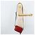 Borsa a Spalla in Pelle Rossa e Oro GUCCI 431567 Auth ka2941 Rosso D'oro - vista 21