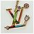 LOUIS VUITTON LV Iconic Superflat Charm Metall Goldton M02468 LV Auth LNZ409SAM - Ansicht 3