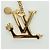 LOUIS VUITTON LV Iconic Superflat Charm Metall Goldton M02468 LV Auth LNZ409SAM - Ansicht 6