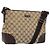 Borsa a Spalla GG Canvas Gucci Beige Argento Auth 173832