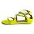 Jimmy Choo Lance Lackleder Flache Sandalen 40 Gelb - Ansicht 3