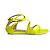 Jimmy Choo Lance Lackleder Flache Sandalen 40 Gelb - Ansicht 4