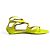 Jimmy Choo Lance Lackleder Flache Sandalen 40 Gelb - Ansicht 5