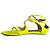 Jimmy Choo Lance Lackleder Flache Sandalen 40 Gelb - Ansicht 6