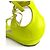 Jimmy Choo Lance Lackleder Flache Sandalen 40 Gelb - Ansicht 8