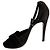 Hermès Sandali in velluto Holy 105 neri Nero - vista 5