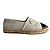 Timeless Chanel Espadrilla piatta in cotone con pattina e punta cap 40 Nero & Bianco - vista 8