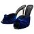 Giuseppe Zanotti Mule con tacco alto in velluto Colline Sabot 110 39 Blu