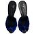 Giuseppe Zanotti Mule con tacco alto in velluto Colline Sabot 110 39 Blu - vista 2