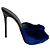 Giuseppe Zanotti Mule con tacco alto in velluto Colline Sabot 110 39 Blu - vista 6