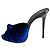 Giuseppe Zanotti Mule con tacco alto in velluto Colline Sabot 110 39 Blu - vista 7