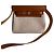 Hermès Herbag Mini Vache Hunter in pelle incrociata beige - vista 4