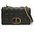 Borsa a Spalla Caro Medium Cannage di Christian Dior Nero